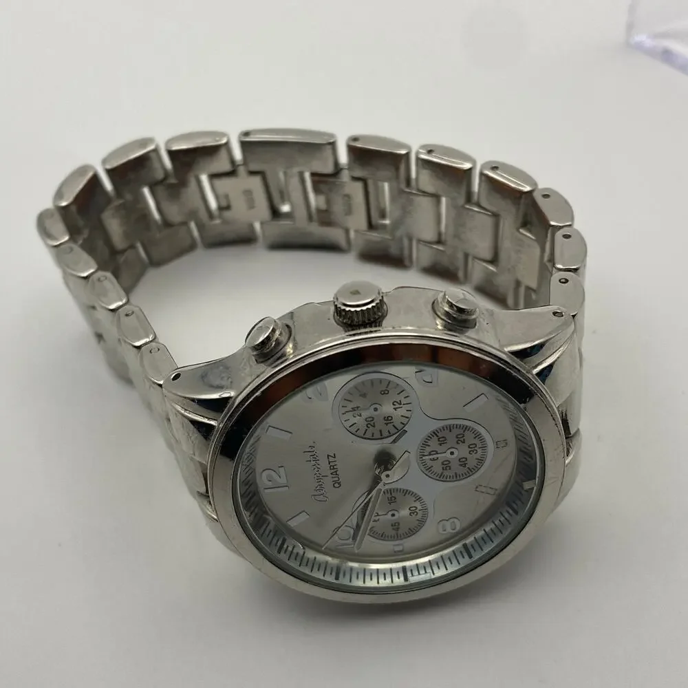 Chic Aeropostale Silver-Tone Multi-Dial Watch - New Battery!
